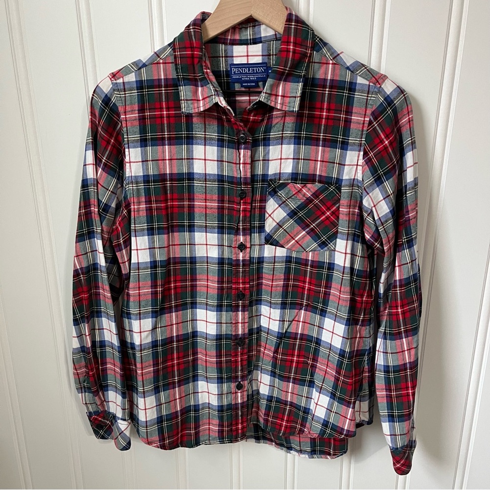 Pendleton Multicolor Plaid Button Down Shirt Wome… - image 2
